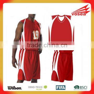 High quality Sublimation Latest sublimation basketball uniform jersey design