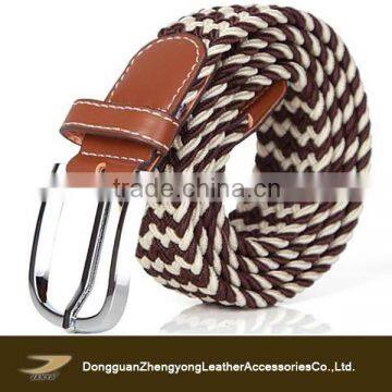 multicolor elastic knitted braided belt