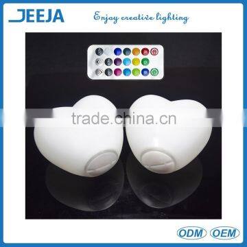 PE materical LED furniture led heart-shape Decorative lights remote controlled