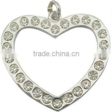 bling crystal open heart pendant,various designs and colors,good quality and prompt delivery<DDCA4724>