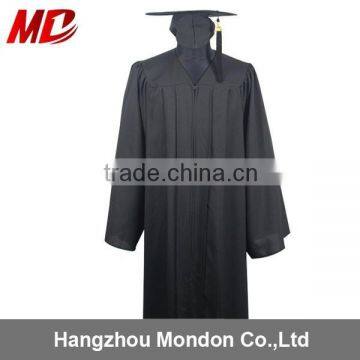 Best Seller -Black Graduation Gown Cap and Tassel 100% matte polyester