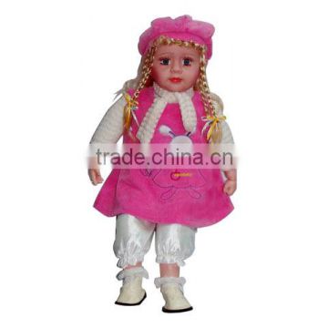 Americal Baby Girl Lifelike Electrical Moveable Pink Girl Doll