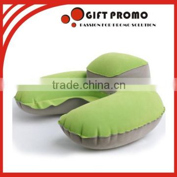 PVC Flocking Inflatable Custom Travel Pillow