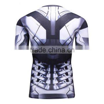 Men Avengers Super Hero Iron Man Captain America Clothes Short Sleeve 3D Printing t Shirt photo-4