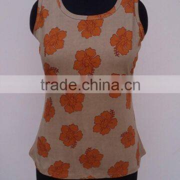 Sleeveless t-shirts & top's for girls wear / screen wear hojari fabric / latest new hojari t-shirts