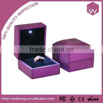 customize plastic led light ring box jewellery