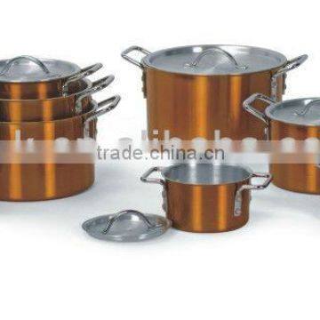 Colored Aluminum Cooking Pot Set/Kitchenware