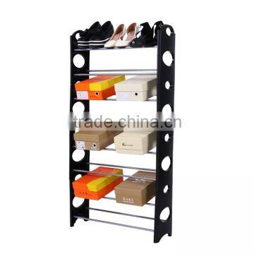 24 pairs plastic interlocking shoe rack