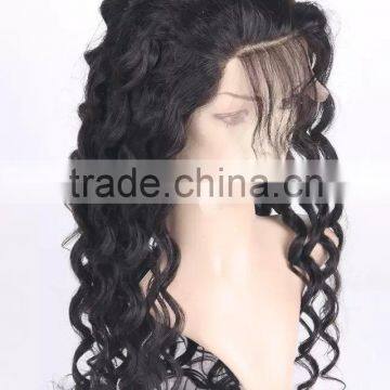 8a grade brazilian hair 100% natural hair 2016 top sale silk virgin human hair full lace wigs