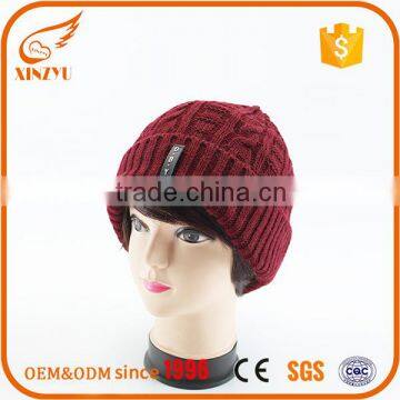 High Quantity Beanie Hats Mens Winter Knitted Beanies With Top Ball Supplier's Choice