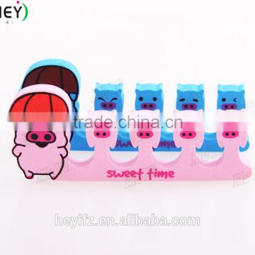 Hot Sell Varied Shape Mixed Color EVA Cartoon Mcdull Shape Finger Toe Separator