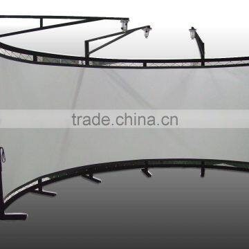 180 degree, 2.35:1 curved Fixed Frame projection screen/ projector screens