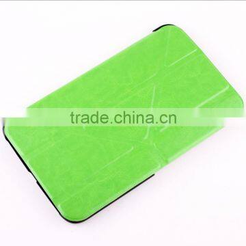 Green color three folder kid proof case for samsung galaxy tab 3 8.0 minion case tablet case