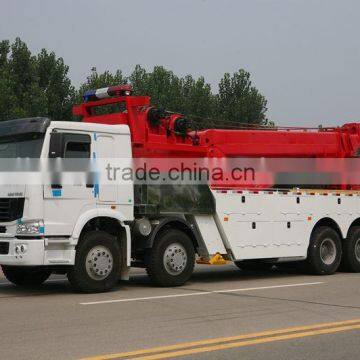 LUFENG brand HOWO chassis 50 ton 360 rotator tow truck