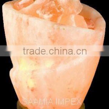 Beautiful Himalayan Rock Salt Lamp Fire Bowl