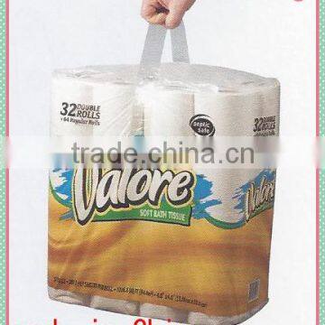 adhesive taped carrying handle for paper products,paper rolls
