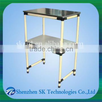 ESD Black useful ABS coated pipe trolley metal joint