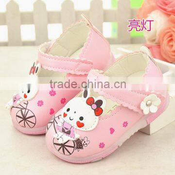 601 Children's Spring Autumn cute rabbit Leather Sandals Toddler Shoes