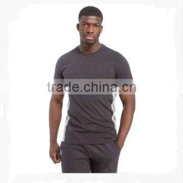 Muscle fitted t shirts Polyester spandex dry fit custom t-shirt for men