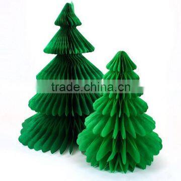 Christmas Tree Honeycomb Party Table Tissue Paper Centrepiece Decoration