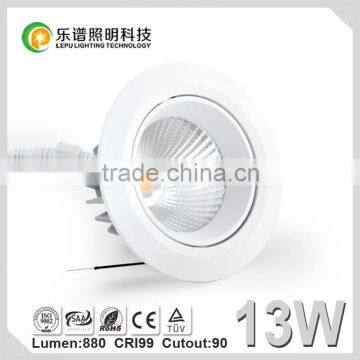 2015 Newest Design High CRI 99ra Tuv and Saa Passed Color Temperature Changed 2000k to 3000k Led Cob Downlight photo-2