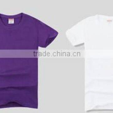 High Quality custom shirt plain 40 yarns 200 grams with LOGO