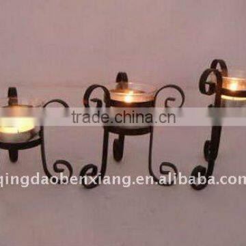 ornamental wrought iron candle holder