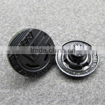 Simple Black Customize Jacket Button