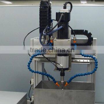 Combination of rubbing stone and finish tool and 3axis robot availavle for free-form furface polishing.