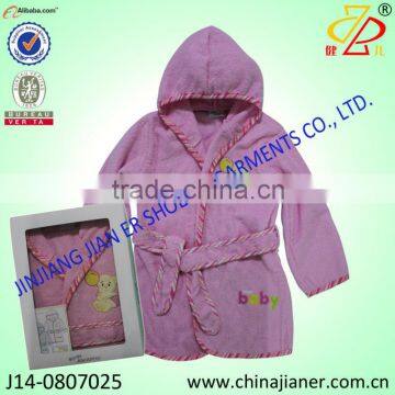 new arrival gift box packing embroidery animal wholesale baby bathrobe