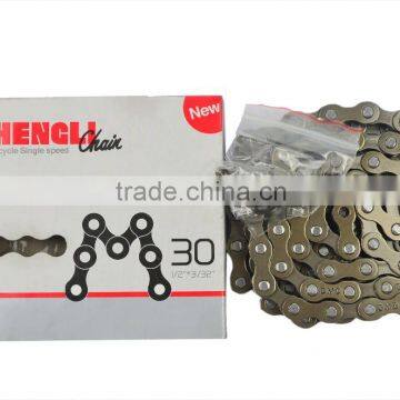 hengli MTB bicycle chain 1/2"*3/32" M30 high quality factory price durable bicycle chains bicycle parts