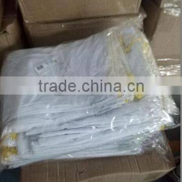 White Drawstring Mesh Net Bag with Soft PVC
