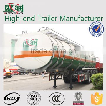 45m3 Aluminium Alloy Semi Truck Trailer For Sale / Fuel Tanker Trailer Sale