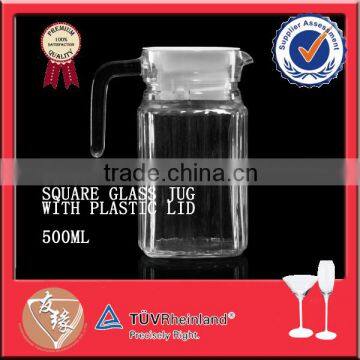 500ml 1100ml cheap price square glass juice jug