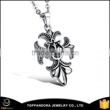 China wholesale steel pendant cross shape jewelry