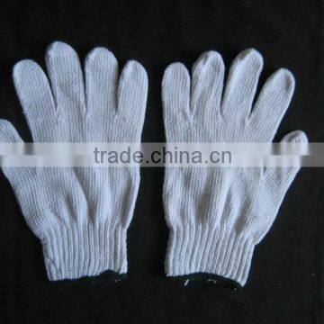 7g Bleached White Color Cotton Knitted Work Glove