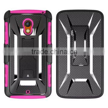 Combo Armor Case Cover With Belt Clip Holster Shell For LG Tribute 2 LS665 Leon C40 H340 H345 H320