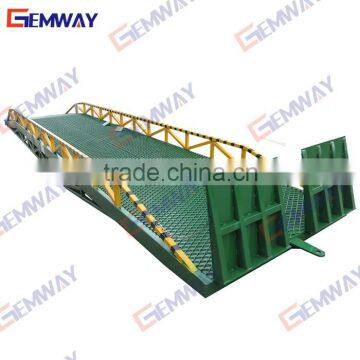 10 ton warehouse loading vehicle ramp for container