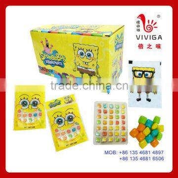 Spongebob mini bubble gum with tattoo