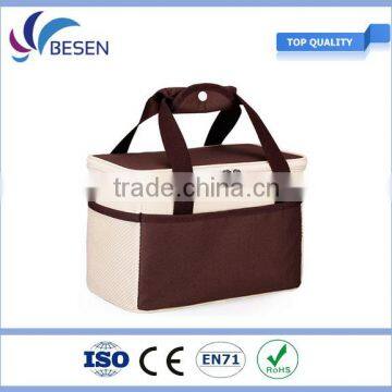 Outdoor fitness nonwoven insulated lunch bag cooler bag