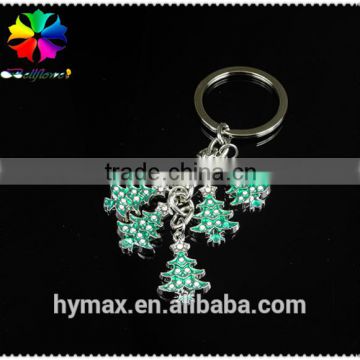 Christmas tree metal custom keychain