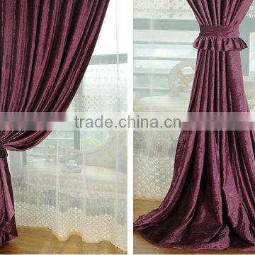Cheap Dubai hotel chenille curtain fabric for bedroom window blinds curtain