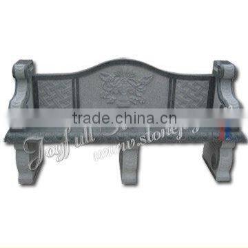 Luxurious Hand-carved Garden Granite Bench With Back and Arms photo-2