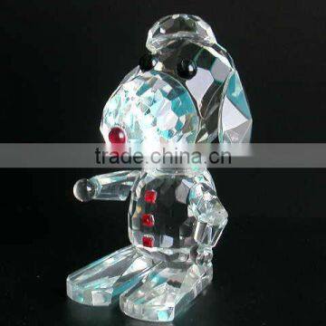 Years lovely optical crystal dog animal model (R-0233)