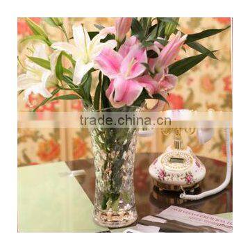 New Arrival crystal glass flowers vase(R-1469