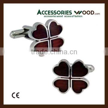 NEW and special style wooden cufflink from designer with your name and logo