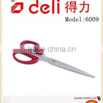 Deli Multifunctional scissors /Stainless Steel Shaped Kitchen Scissors Model 6009 red