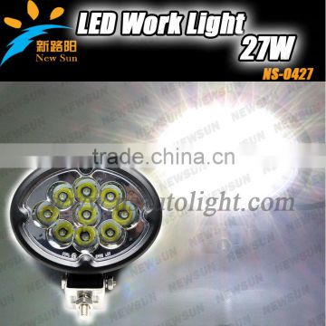 C ree 27w led tractor work light,led handheld light super bright farming,truck,excavator 27w working led light