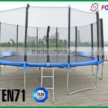 Cheap Adult Galvanized Steel Tube Trampoline With Safety Net