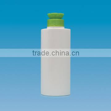 200ml empty shampoo HDPE bottle with the flip cap fashion shampoo bottle